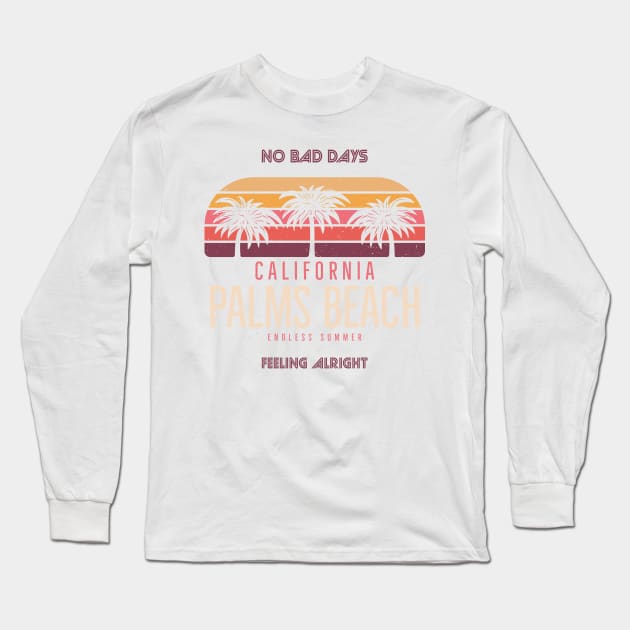 California Palms Beach - Endless Summer Long Sleeve T-Shirt by OzInke